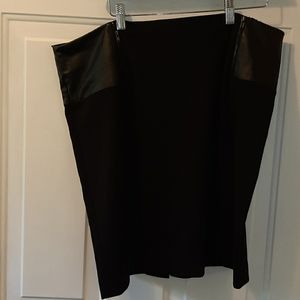 Ladies Calvin Klein black skirt with faux …